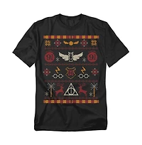 Harry Potter Big & Tall Stitched Theme T Shirt