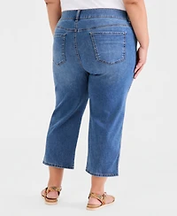 Style & Co Plus High-Rise Shaping Capri Jeans, Macy's Exclusive