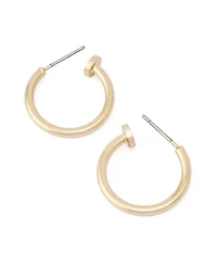 Robert Lee Morris Soho Silver Minimal Huggie Earrings