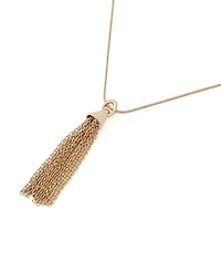 Robert Lee Morris Soho Gold Fringe Tassel Pendant Necklace