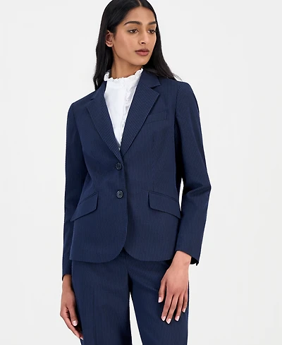 Anne Klein Women's Seersucker Stripe Blazer