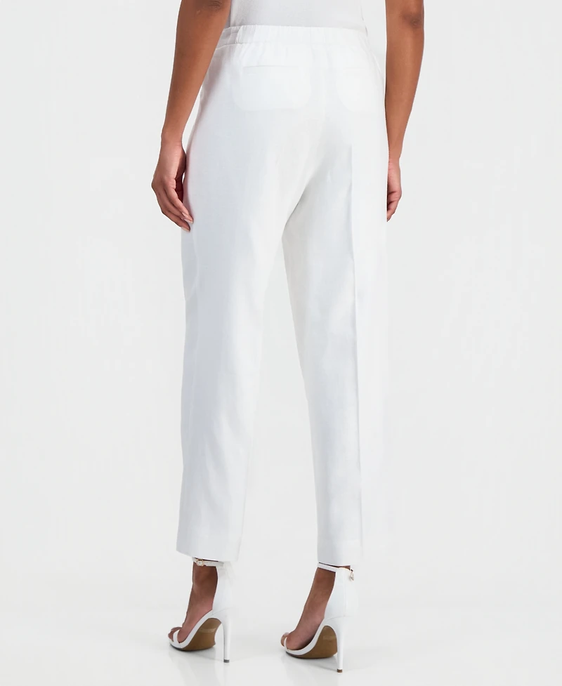 Anne Klein Women's Pull-On Wide-Leg Ankle Pants