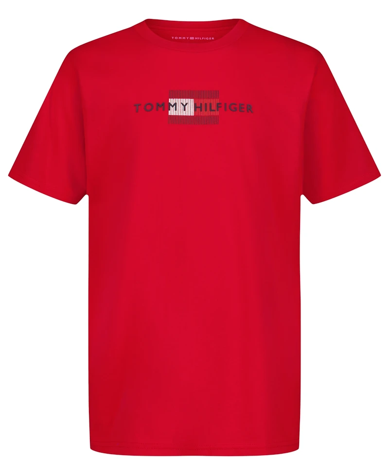 Tommy Hilfiger Boys' 8-20 Linear Flag Short-Sleeve T-Shirt