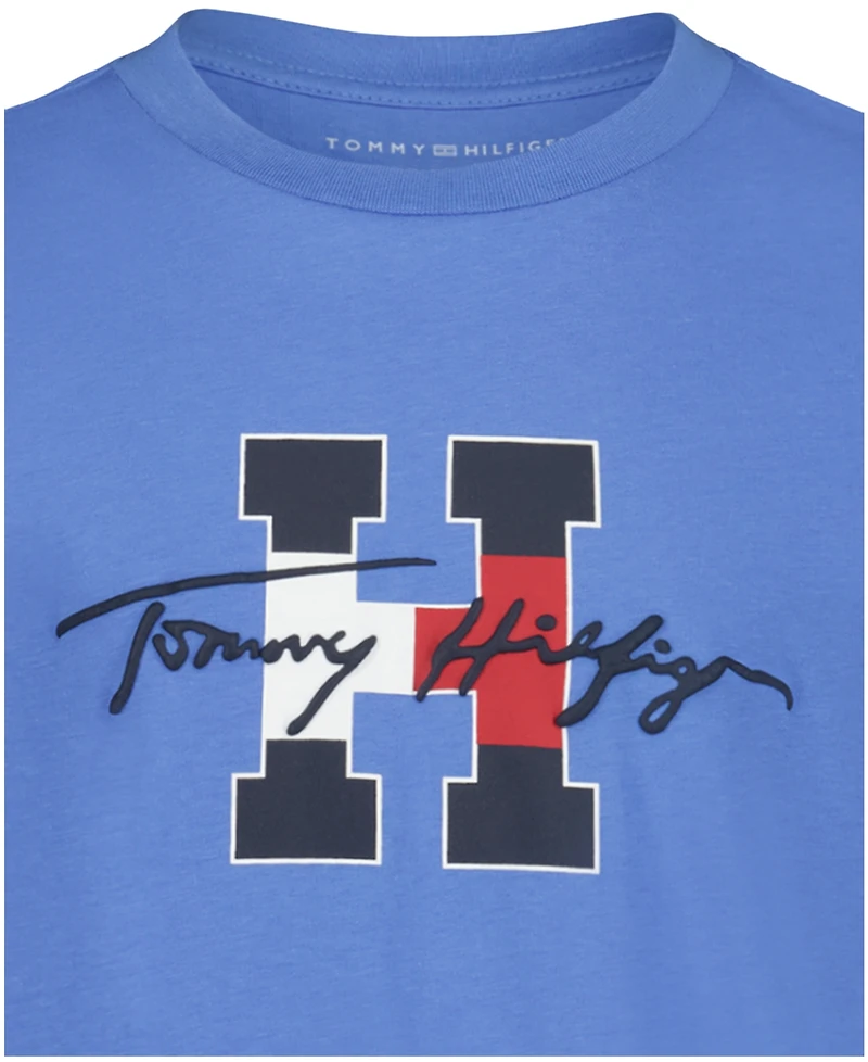Tommy Hilfiger Boys' 8-20 Script H Short-Sleeve T-Shirt