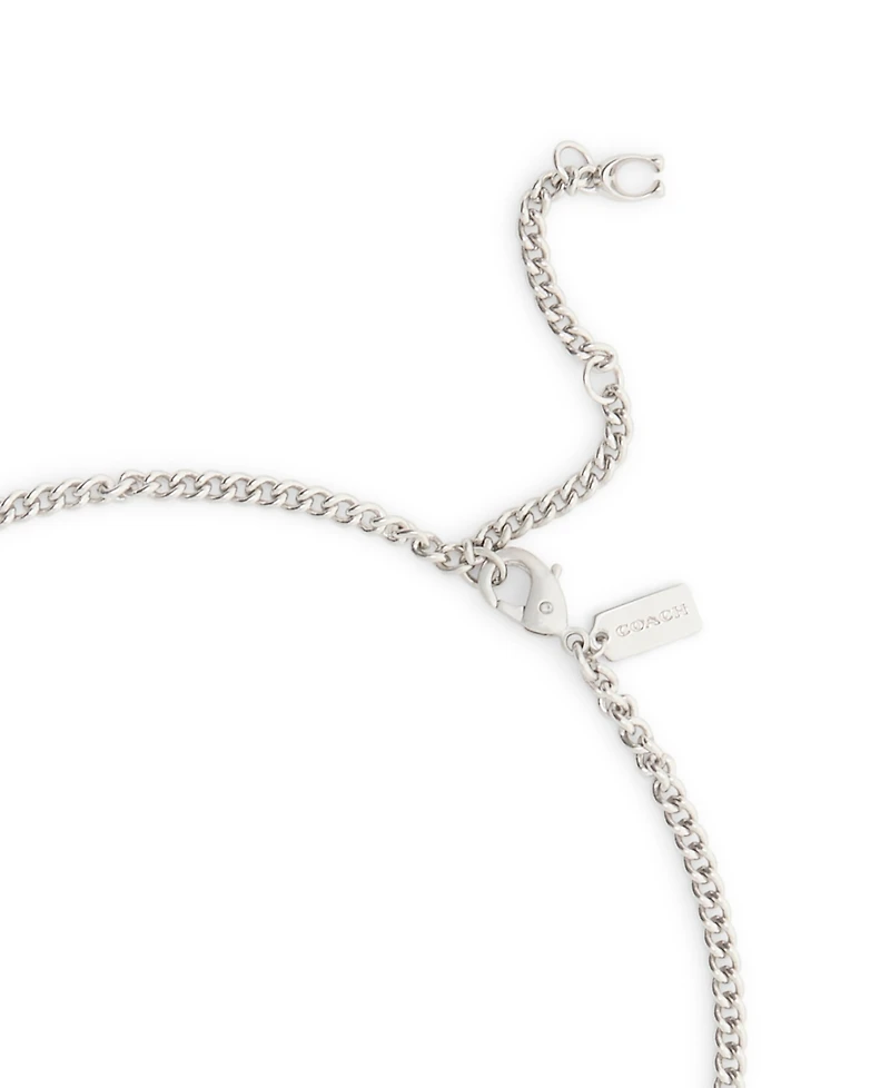 Coach Two-Tone Signature C Mixed Chain Necklace