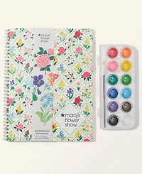 Macy's Flower Show Watercolor Book & Paint Set, Macy's Exclusive