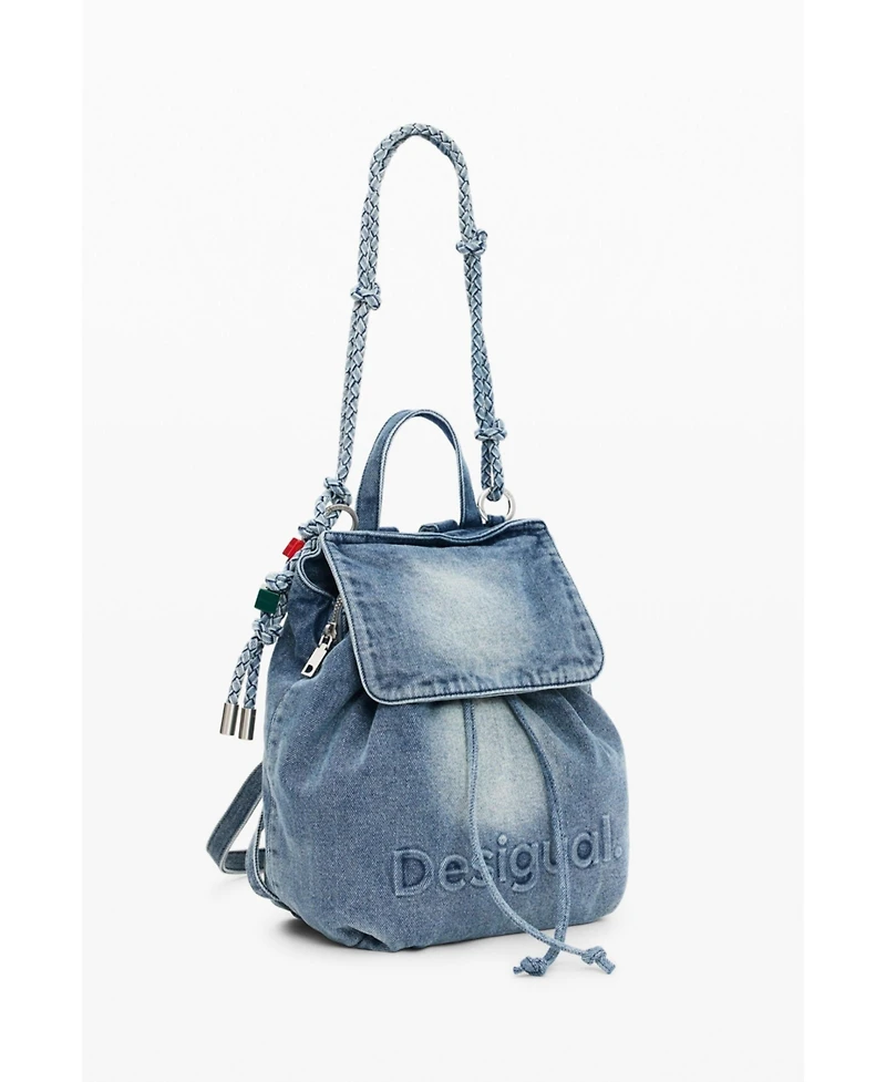Desigual Women's Small Denim Charms Backpack
