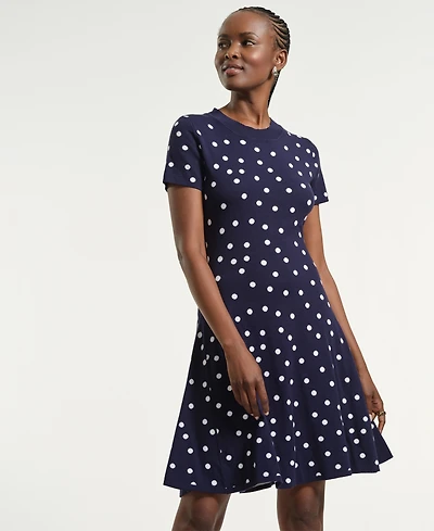 Isaac Mizrahi Women's Polka Dot Flare Dress