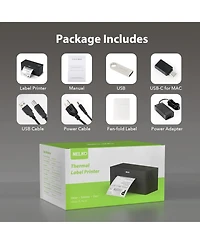 Swifint Bluetooth Thermal Label Printer, Wireless 4x6 Shipping Label Printer for Small Business, Support Android, iPhone and Windows, 1 pack