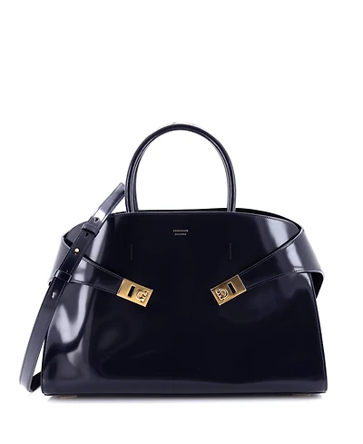 Pre-Owned Salvatore Ferragamo Large Hug Top Handle Bag Leather