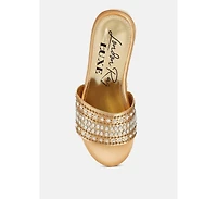 Batanga Diamante & Rhinestone Detail Stylish Flatforms