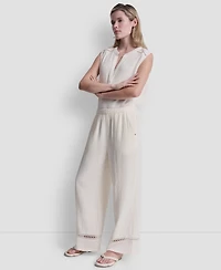 Dkny Jeans Women's Mid Rise Drawstring Pants