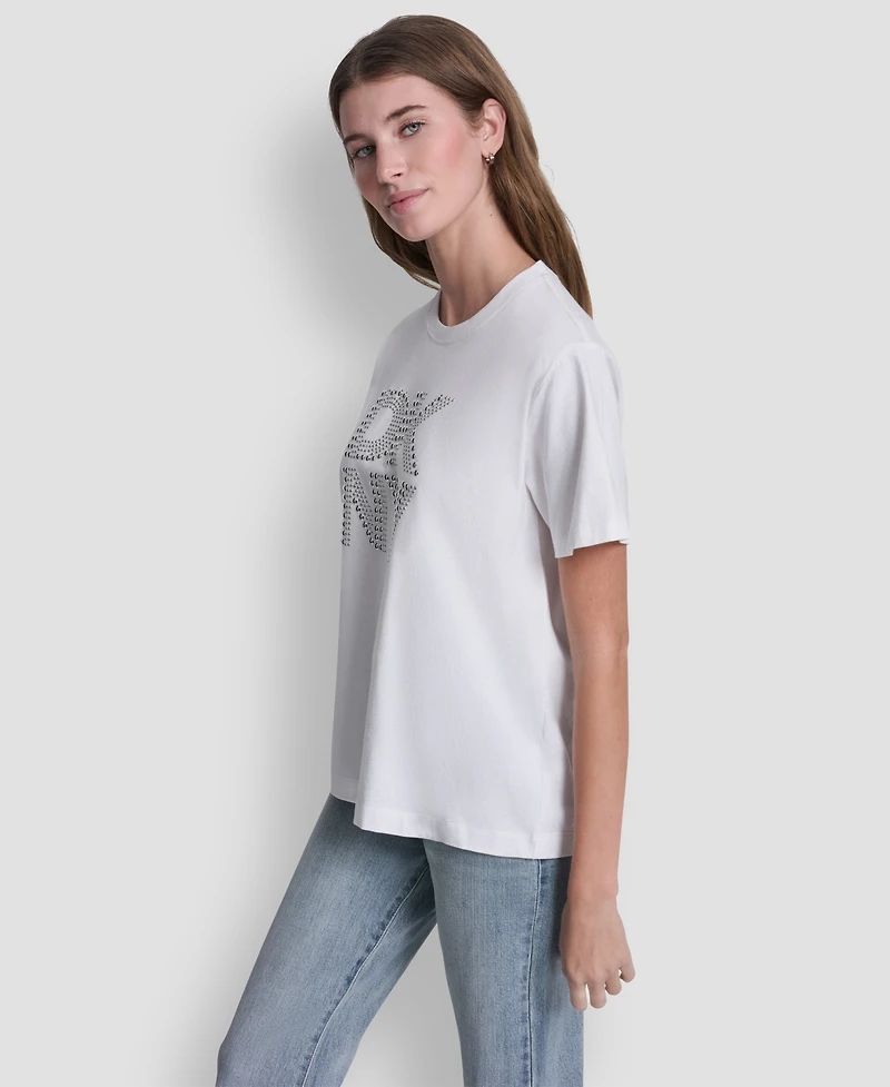 Dkny Jeans Logo Relaxed Crewneck T-Shirt