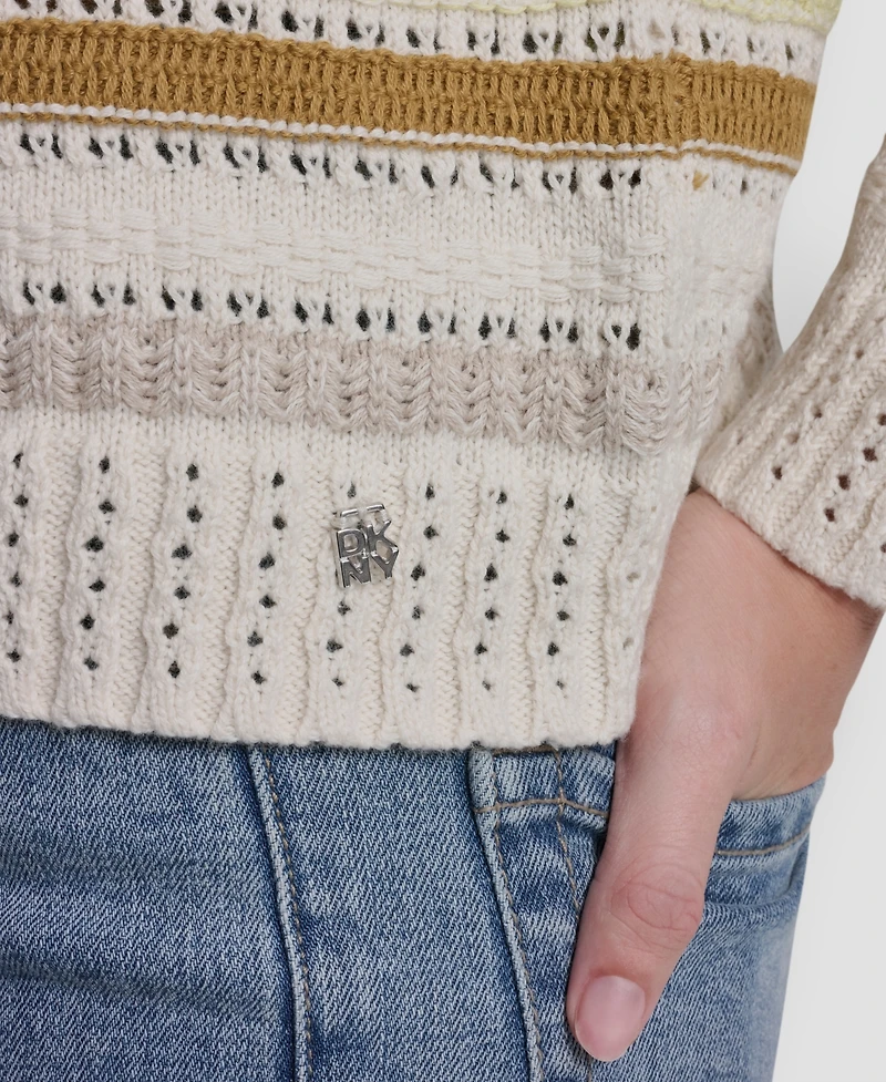 Dkny Jeans Women's Long-Sleeve Crewneck Sweater