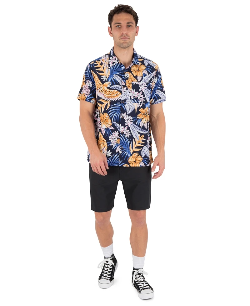 Hurley Men's Relaxed-Fit Point Collared Shirt
