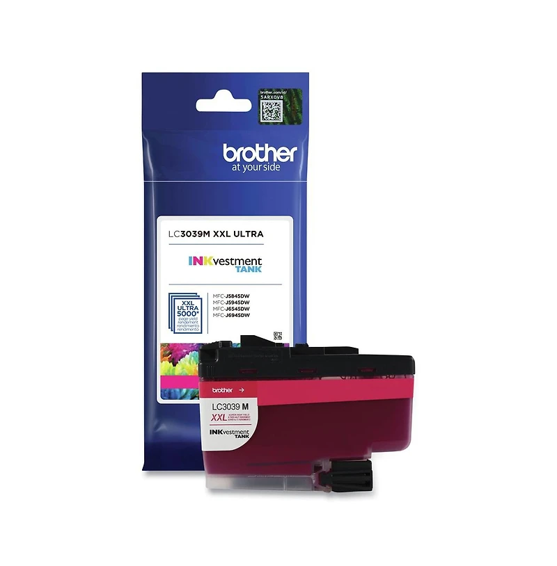 Brother LC3039M 5000 Page-Yield INKvestment Ultra High-Yield Ink - Magenta