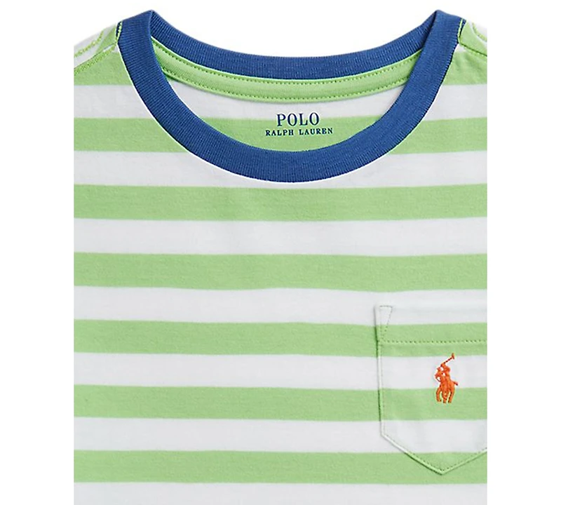 Polo Ralph Lauren Boys' 2T-7 Striped Crewneck T-Shirt