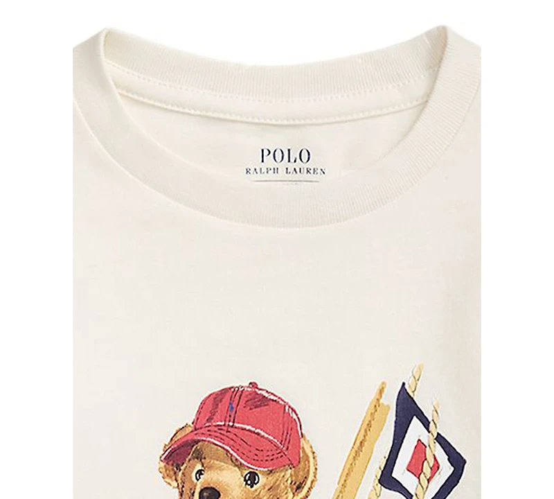 Polo Ralph Lauren Boys' 2-7 Bear Graphic Print T-Shirt