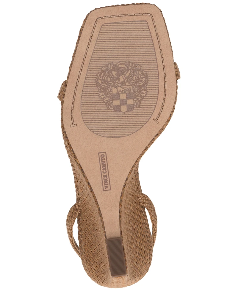Vince Camuto Women's Ambee Square Toe Wedge Sandals