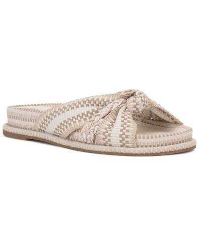 Vince Camuto Women's Gryffyn Knotted Footbed Round Toe Sandals