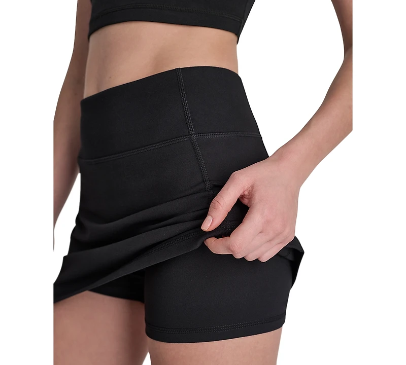 Dkny Sport Women's Balance Compression Super High Waist Pull-On Skort