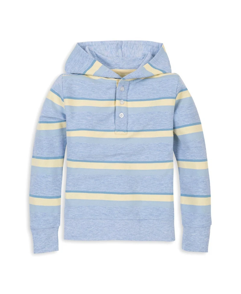 Hope & Henry Boys Organic French Terry Henley Hoodie