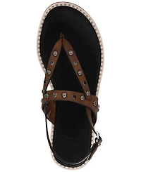 Frye and Co. Women's Bucky Studded Thong Round Toe Sandals
