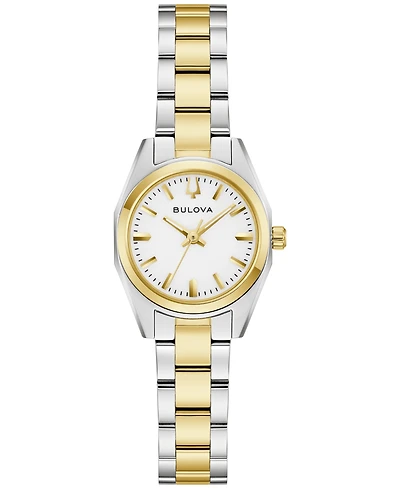 Bulova Women's Classic Surveyor Two-Tone Stainless Steel Bracelet Watch 22.7mm