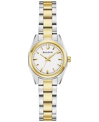 Bulova Women's Classic Surveyor Two-Tone Stainless Steel Bracelet Watch 22.7mm