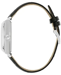 Bulova Men's Frank Sinatra Nothing But The Best Black Leather Strap Watch 40mm