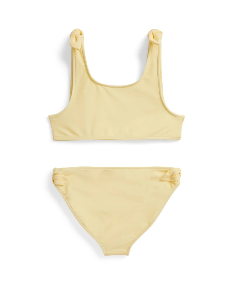 Polo Ralph Lauren Girls' 7-16 Big Pony Scoop Neck Top and Bottom Swimsuit, 2-Piece Set