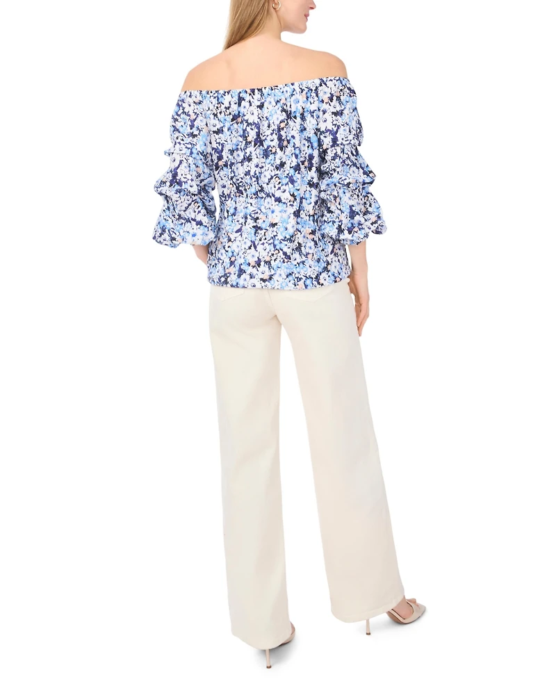 Vince Camuto Women's Off-The-Shoulder Bubble Sleeves Top