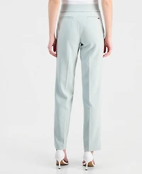 Anne Klein Women's Mid Rise Straight-Leg Pull-On Pants
