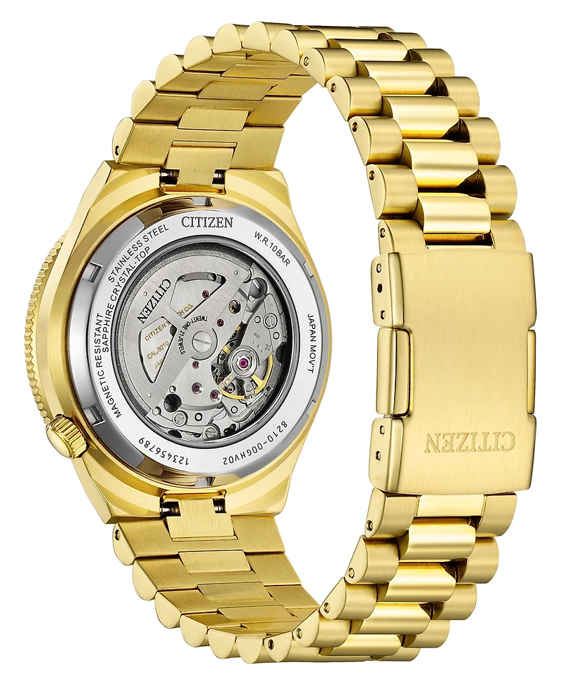 Citizen Men's Tsuyosa Shore Gold-Tone Stainless Steel Bracelet Watch, 40mm