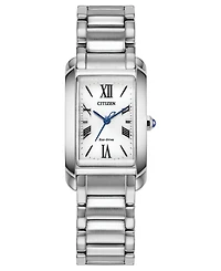 Citizen Women's Bianca Silver-Tone Stainless Steel Bracelet Watch, 32.5mm
