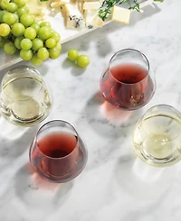 Godinger Meridian Stemless Wine Glasses, Set of 4