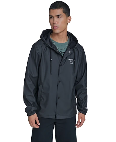 Champion Men's Rubberized Hooded Rain Jacket