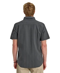 Quiksilver Men's Dobby Stripe Short-Sleeve Shirt