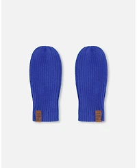 Deux par Boy Ribbed Knit Mittens - Toddler|Child