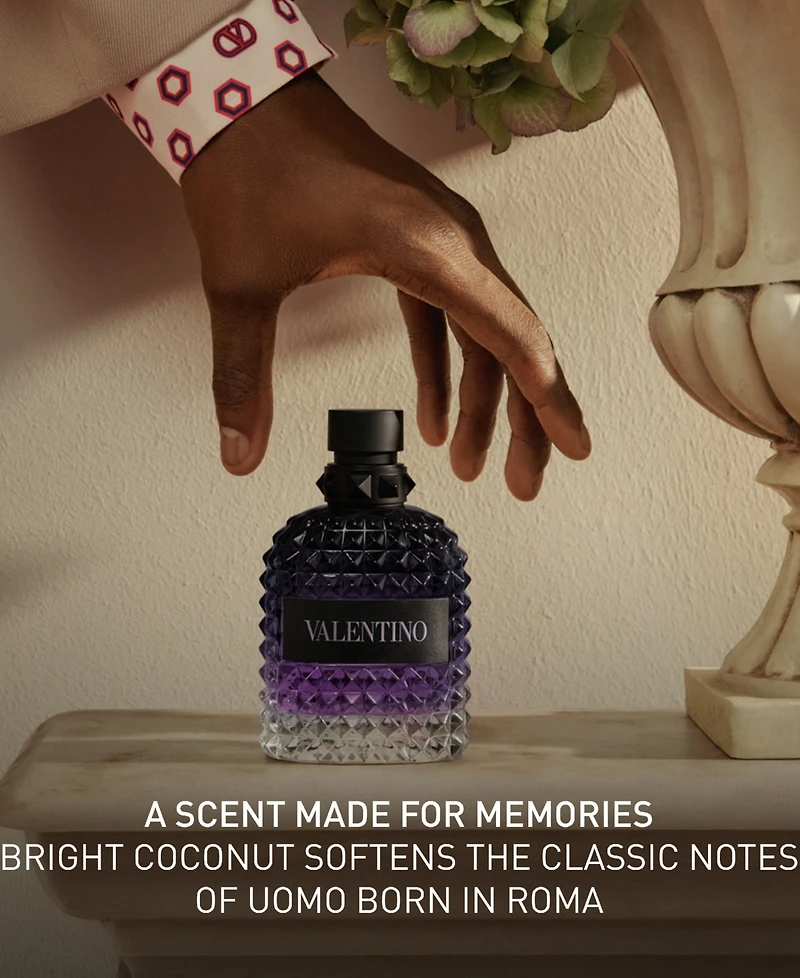 Valentino Uomo Born in Roma Purple Melancholia Eau De Toilette Spray, 3.38 oz.