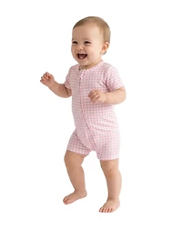 Motette Baby Girls Sugar Gingham Bamboo Sleeper