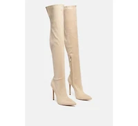 Tilera Stretch Over The Knee Stiletto Boots