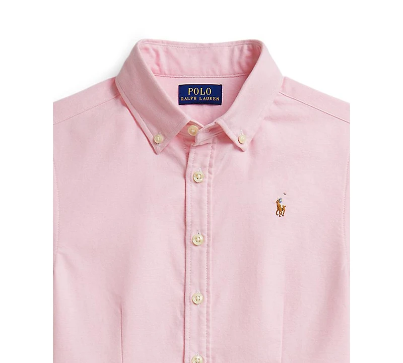 Polo Ralph Lauren Girls' 7-16 Button-Down Collar Oxford Shirt Dress