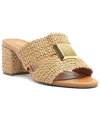 Arezzo Women's Jackie Slip-On Mid Block Sandals