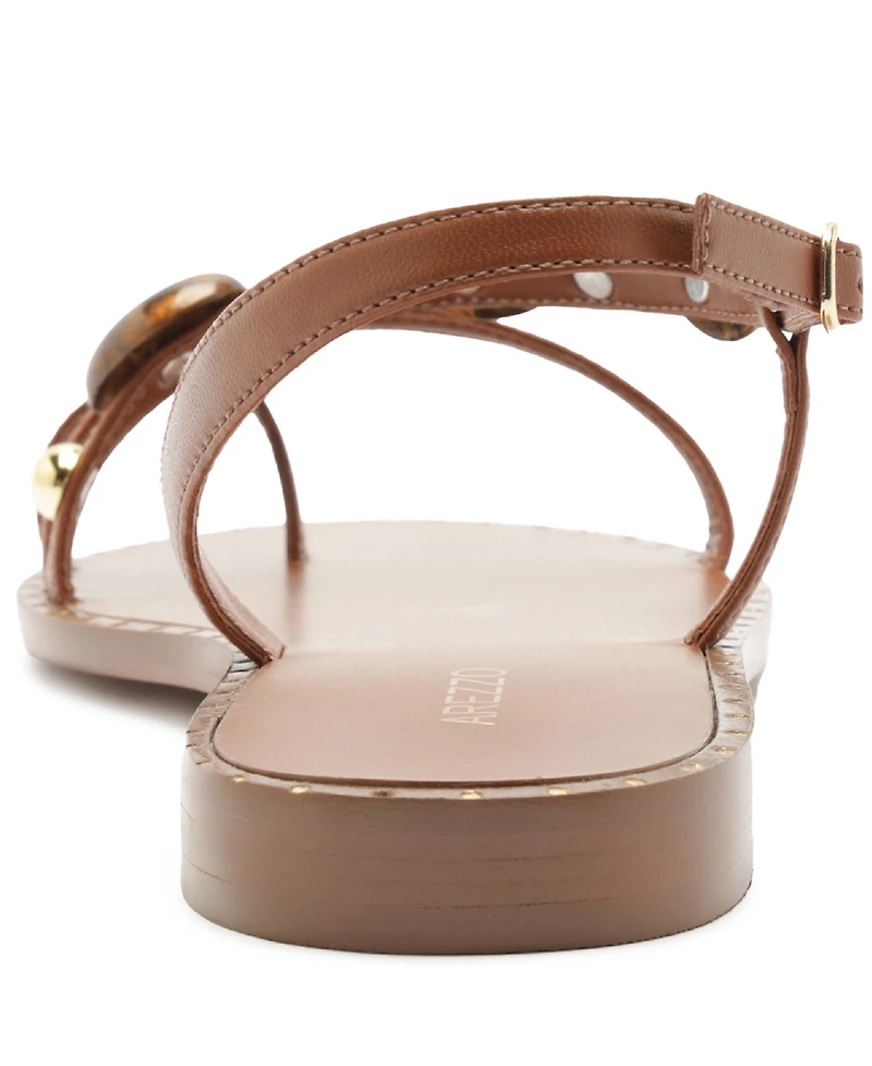 Arezzo Women's Diana Round Toe Flat Sandals