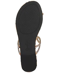 Jessica Simpson Women's Aloni Jelly Toe Ring Slip-On Flat Sandals