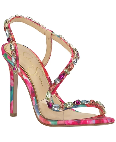 Jessica Simpson Women's Jaycin Barely-There Rhinestone Evening Sandals