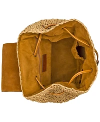 Patricia Nash Berenice Straw Small Backpack