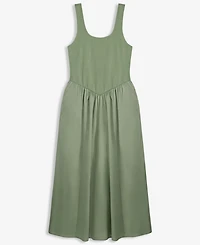 On 34th Women's Scoop-Neck Sleeveless Mixed Media Midi Dress, Macy's Exclusive