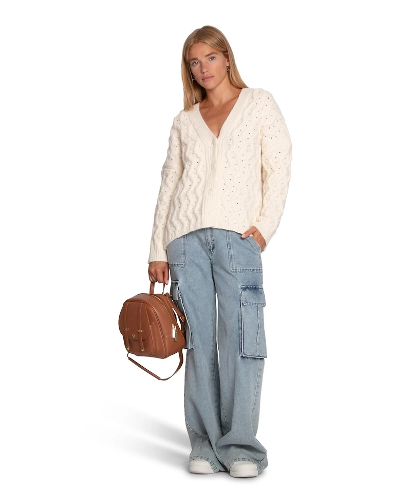 Belle & Bloom Women's Sugar Plum Chunky Cardigan